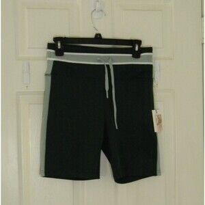 Jessica Simpson Active Green Bike Shorts Sz M Active Yoga Athleisure NWT